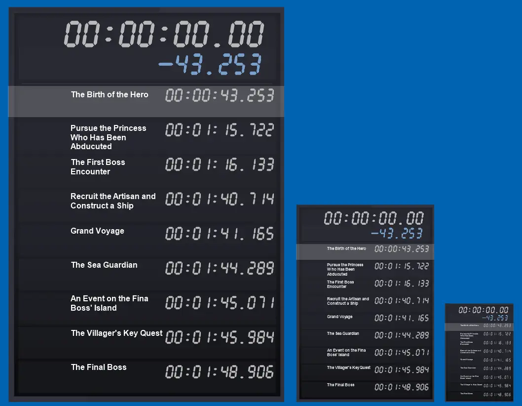 SenagaGameMiru RTA Timer Display
